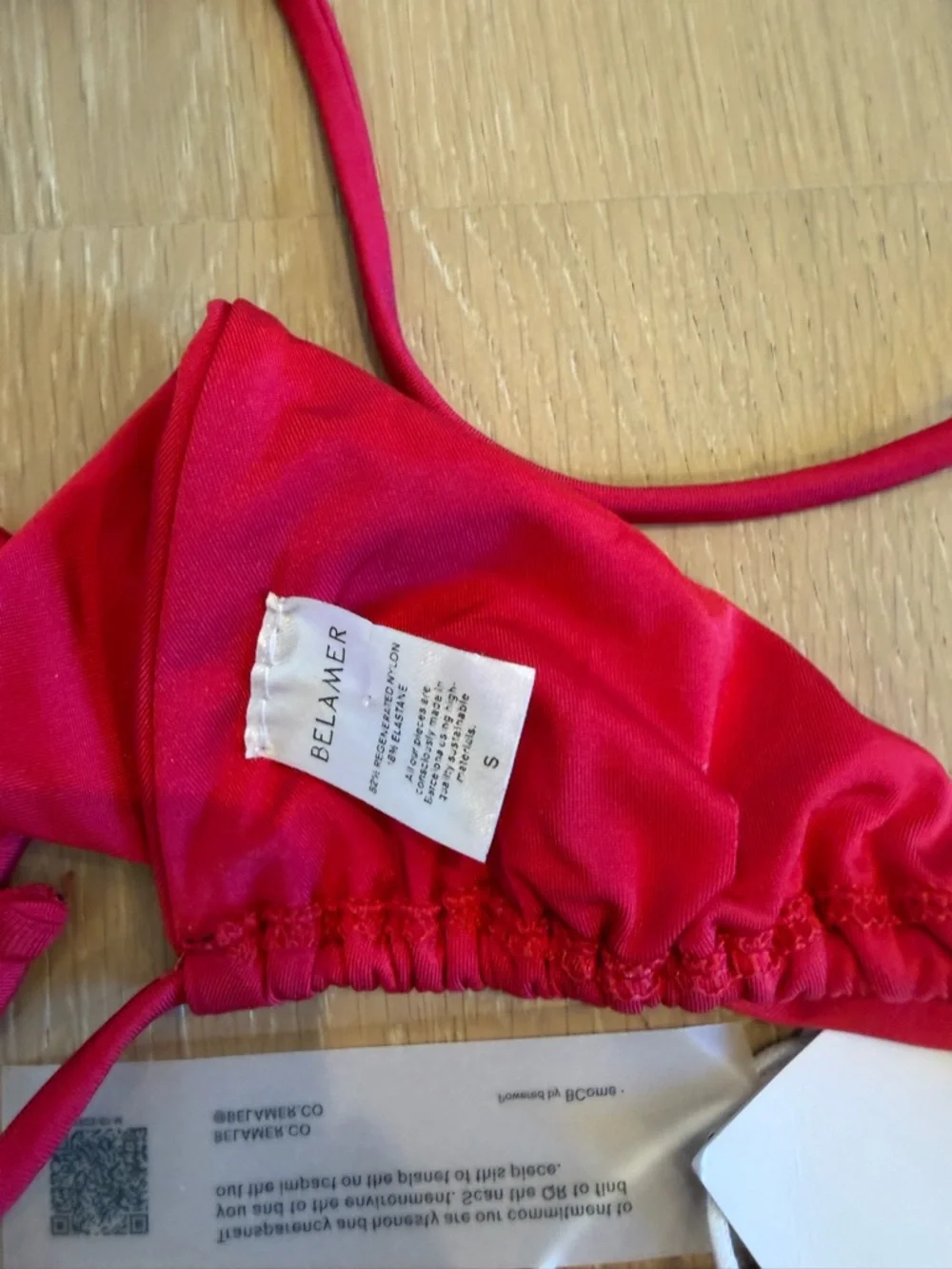 Red String Triangle Bikini Set - Picture 2 of 3